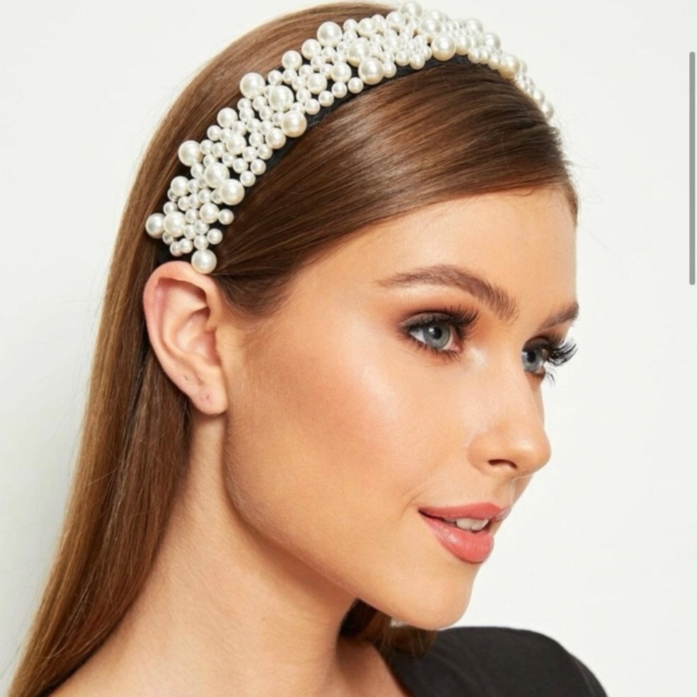 New Faux Pearl Headband - Picture 1 of 4